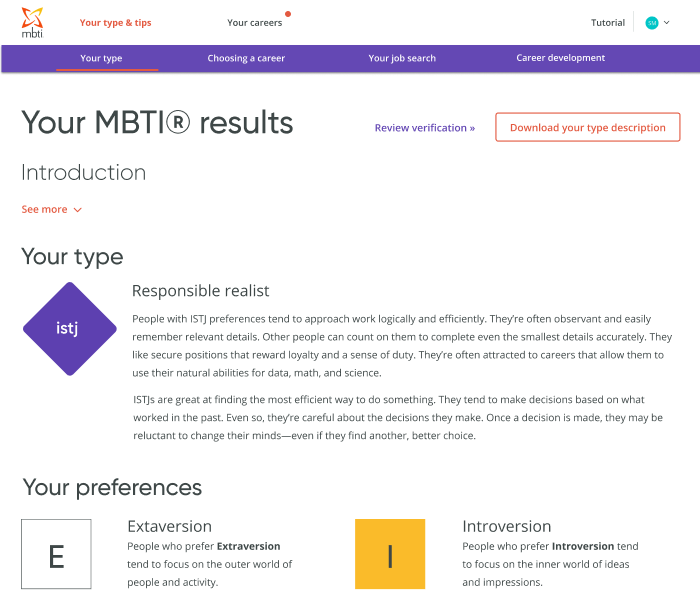 Learn about yourself